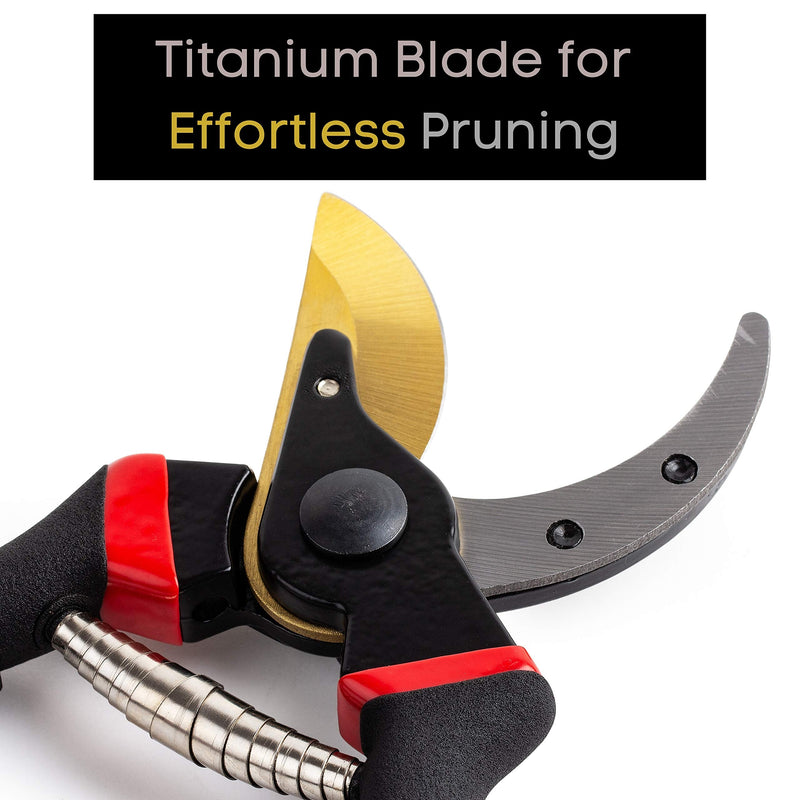 Mr. Pen- Pruning Shears, Garden Shears, 8" Professional, Titanium Blade, Garden Scissors, Gardening Shears, Garden Clippers, Bypass Pruners, Garden Shears Pruning, Pruning Scissors, Garden Tools