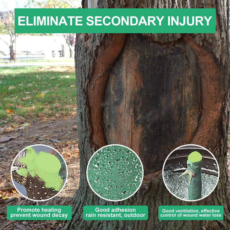 Tree Wound Pruning Sealer, Tree Wound Dressing with Brush, Tree Wound Sealer Healing Paste,Quick Recovery of Tree and Bonsai (1 PCS) 1 Pcs
