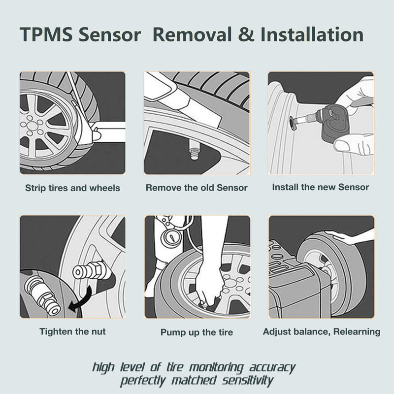 TPMS Tire Pressure Sensors 315MHz Compatible with Nissan 2006-2012 Altima 2008-2015 Armada & Infiniti FX Series G Series Replaces# 40700JA00C 40700JA01B (4 PCS)