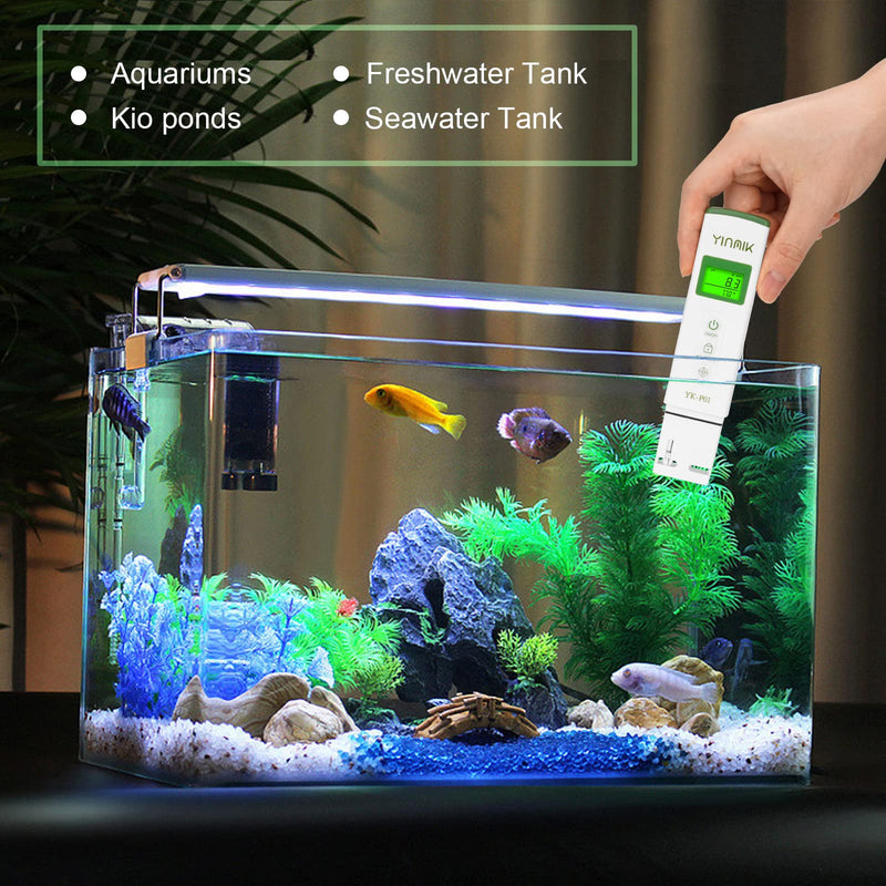 YK-P01 pH Tester Digital pH Meter for Water Hydroponics, Accurate pH Temp Meter with ATC for Pool, Spa, Hot Tub, Indoor Plants, Drinking Water, Wine Beer Home Brewing, Aquarium Green pH Tester - NewNest Australia