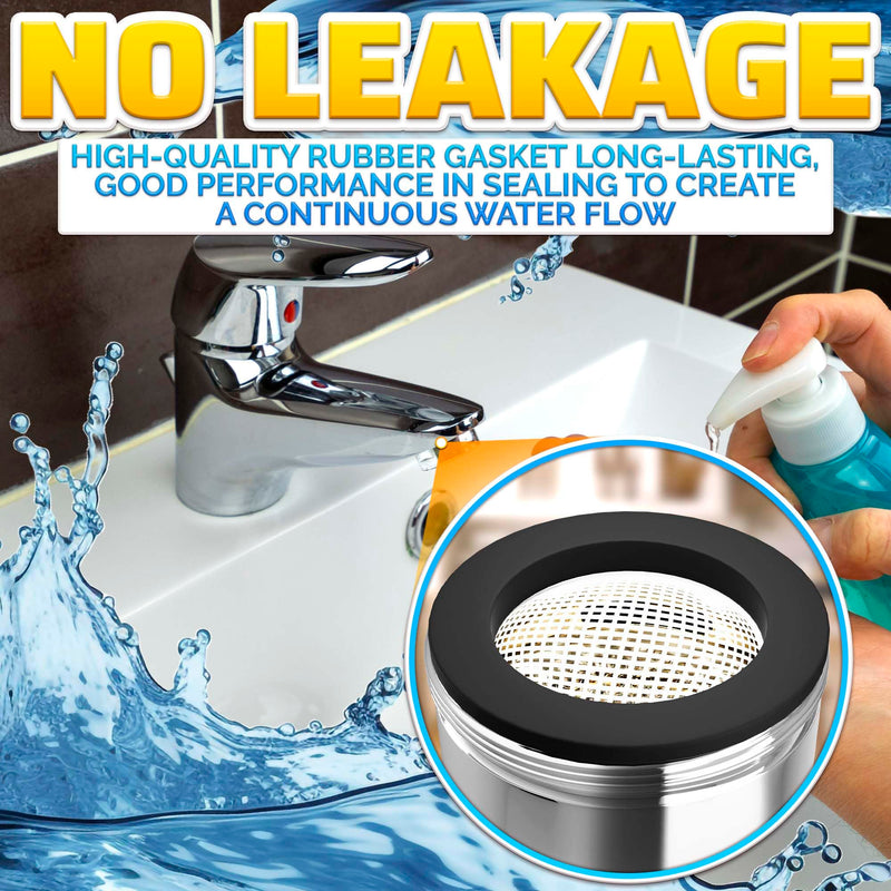 4Pcs Bathroom Faucet Aerator Replacement - 15"/16" 24mm Kitchen Sink Faucet Aerator Bathroom Sink Faucet Attachment High Flow Faucet Aerator for Sink - Faucet Sprayer Attachment Sink Faucet Aerators 4 PCS Faucet Aerators