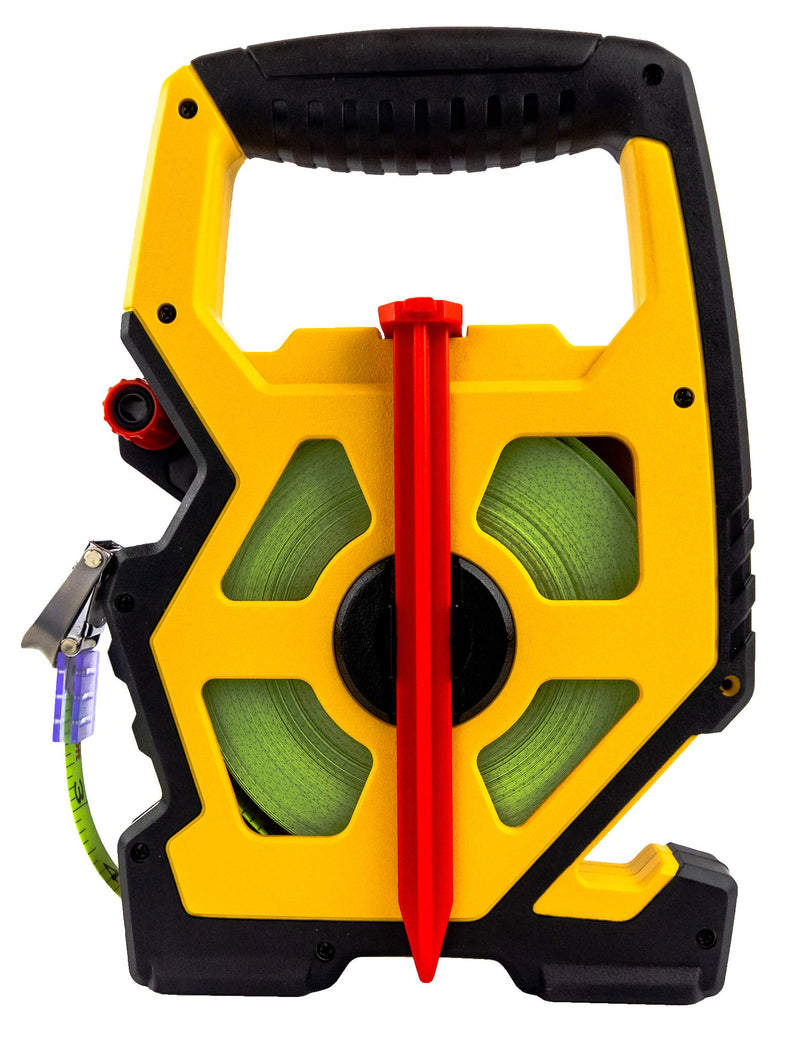 Komelon N9100 Open Reel Steel Tape Measure, 100-Feet, Yellow 30.5 m