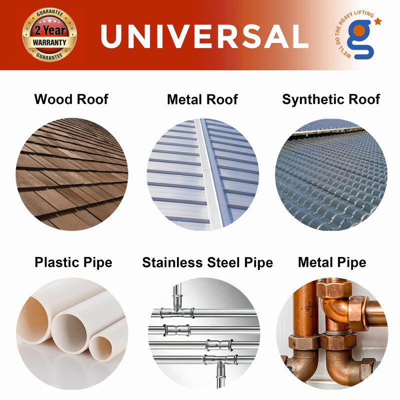 Giraffe Tools 50FT Heating Cable for Pipe Heavy-Duty, Self-Regulating, Freeze Protection for Roof, Plastic and Metal Water Pipes 120V 533W, Down to -40℉