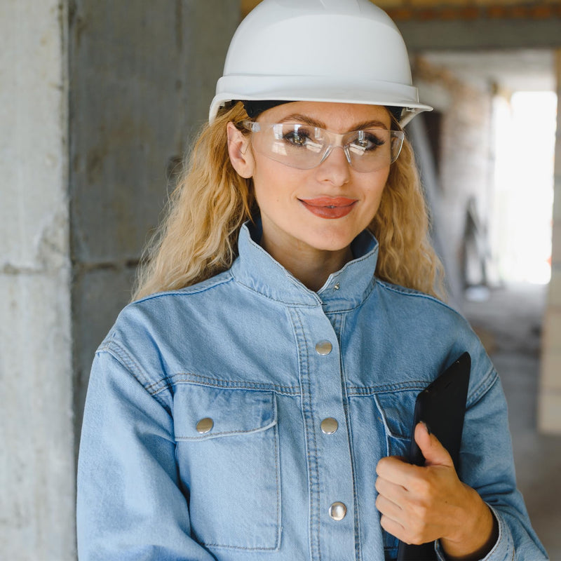 Safety Glasses for Men Women ANSI Z87.1 Safety Glasses Bulk Protective Eyewear Scratch-Resistant 30 Clear