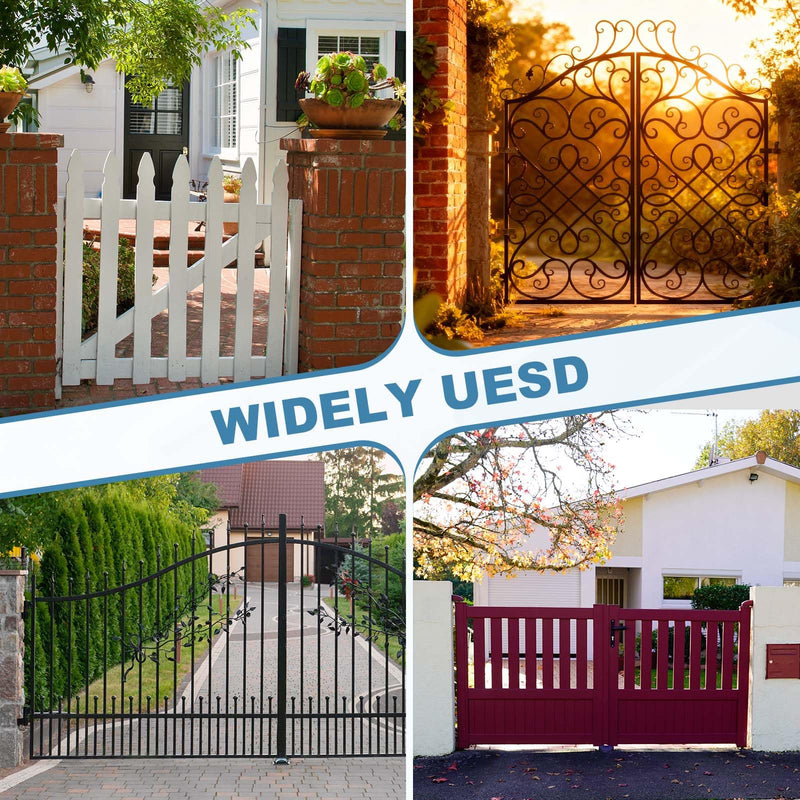 uxcell 2Pcs J Bolt Gate Hinge, M12 x 10" 304 Stainless Steel Gate Hinges Bolt, J-Bolt Post Hinge with Washers and Nuts for Chain Link Fence, Wooden Fence, Driveway, Farm Garden Door M12 x 10" 2