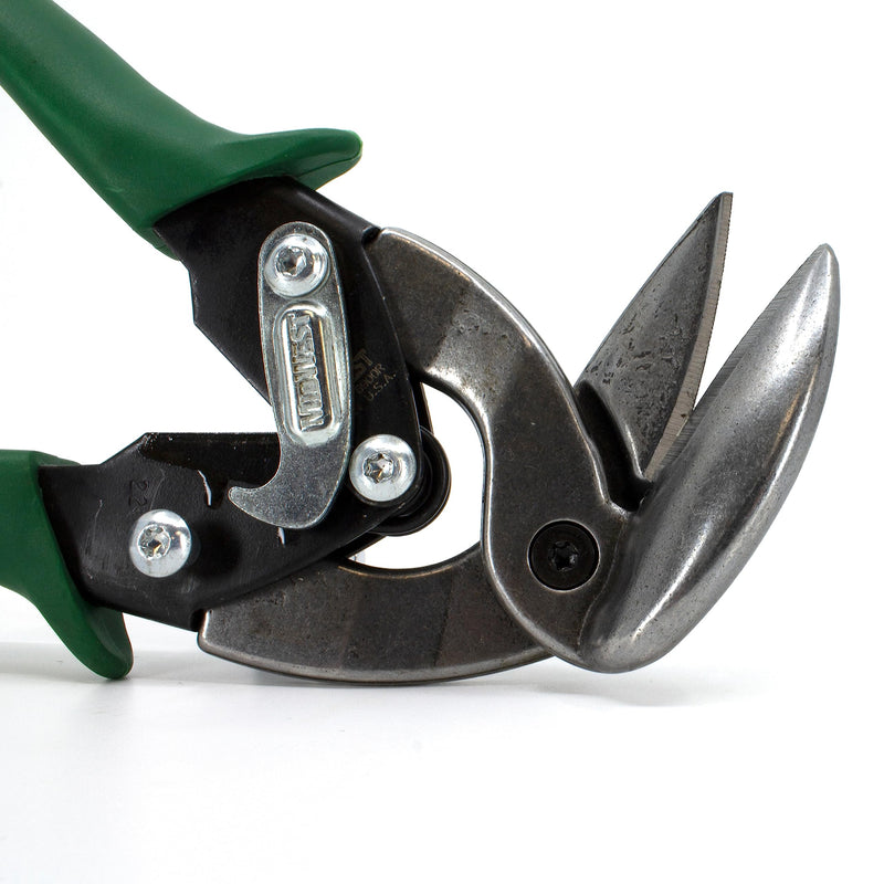 MIDWEST Aviation Snip - Right Cut Upright Tin Cutting Shears with Forged Blade & KUSH'N-POWER Comfort Grips - MWT-6900R Classic