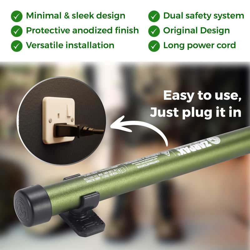 ZARPAX Gun Safe Dehumidifier Rod 12" Electric Plug In Dehumidifier 12 Inches 1