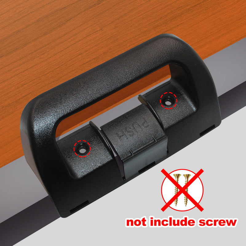 3851174023 Refrigerator Door Handle Replacement for Dometic Fridge Upper and Lower Doors, Compatible with Models DM2652, DM2662, DM2663, DM2852, RM2652, RM2663, RM2852, RM3662. Black, 2PCS
