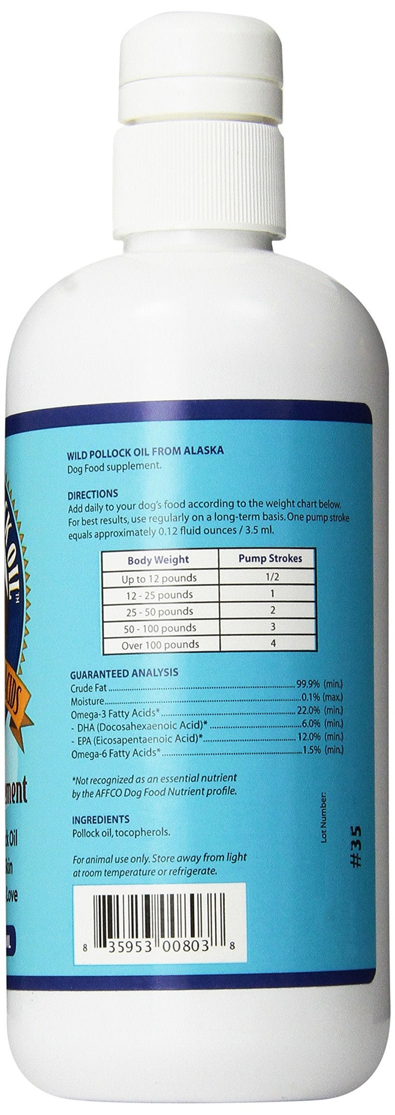 Oil Dog Food Supplement, 16 Ounce 16-Ounce