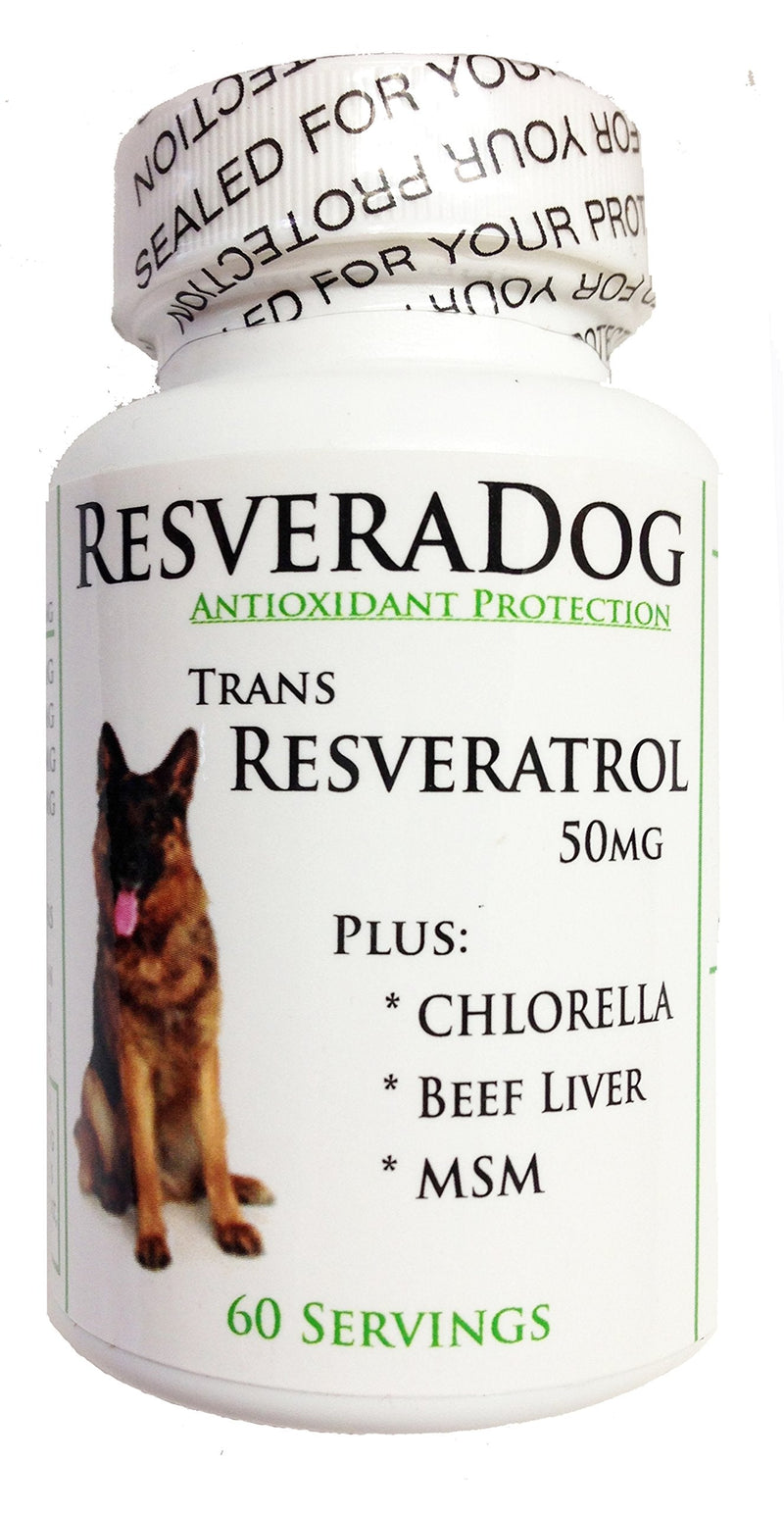 Resveradog: Dog 99% Tran Resveratrol Powder with Argintine Beef Liver, MSM & Chlorella - PawsPlanet Australia