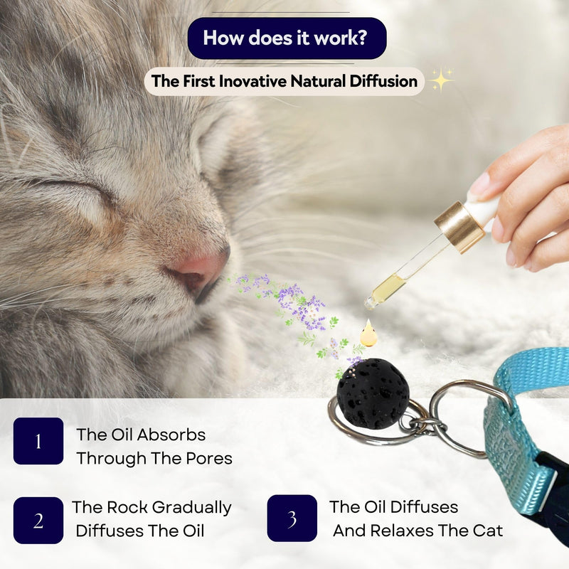 Natural Cat Stop Meowing Collar (Copaiba Scent)