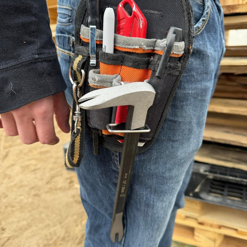 YM Carpenter MK2 Y-Clip Toolbelt Attachment - Add-On Storage Clips for Tool Belts, Holds Tape Measure, Hammer, Impact Driver, Nail Gun – Durable Universal Fit Black