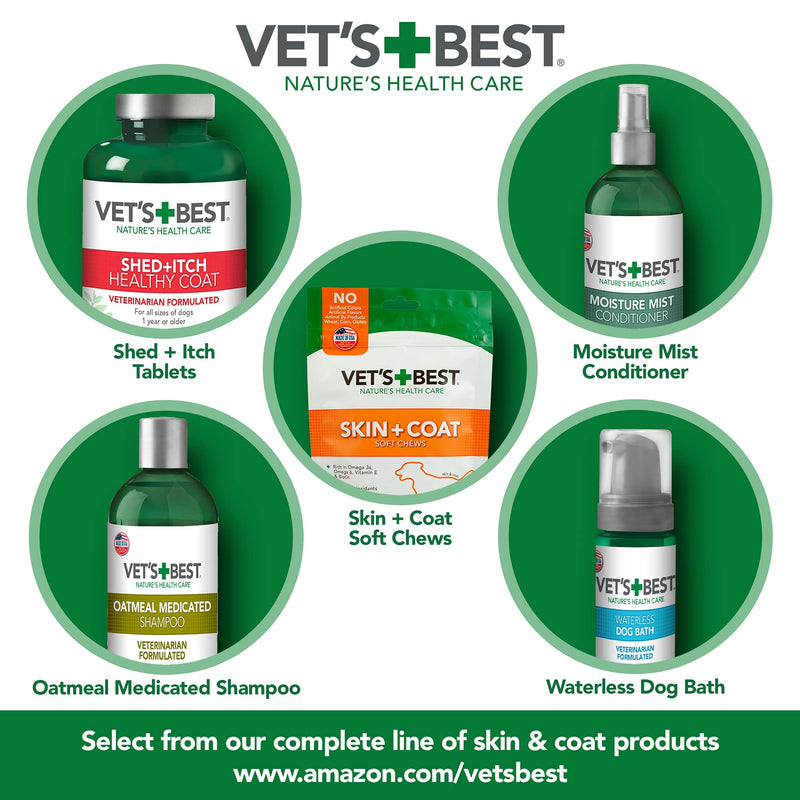 Vet’s Best Brewer’s Yeast & Garlic Chews| Healthy Skin & Coat Protection for Dogs | Formulated with Veterinary Recommended Dosage | 60 Count - PawsPlanet Australia