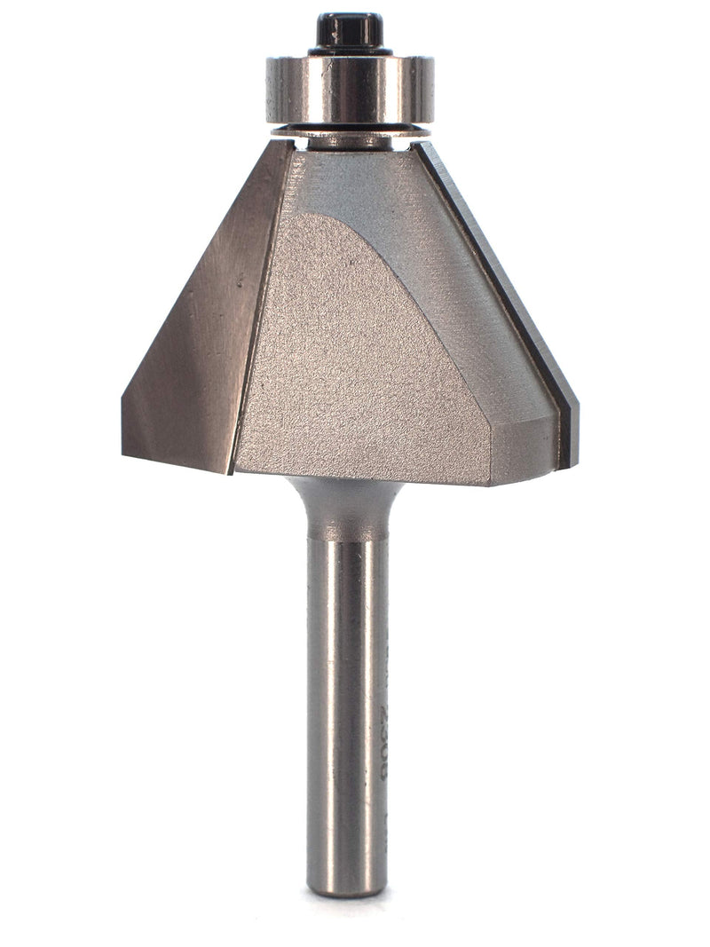 Whiteside 2308 Edge Bevel Router Bit: 30 Degree Angle, 7/8 Inch Cutting Length, 3/4 Inch Cutting Height, 1/4 Inch Shank, 1-3/8 Inch Large Diameter