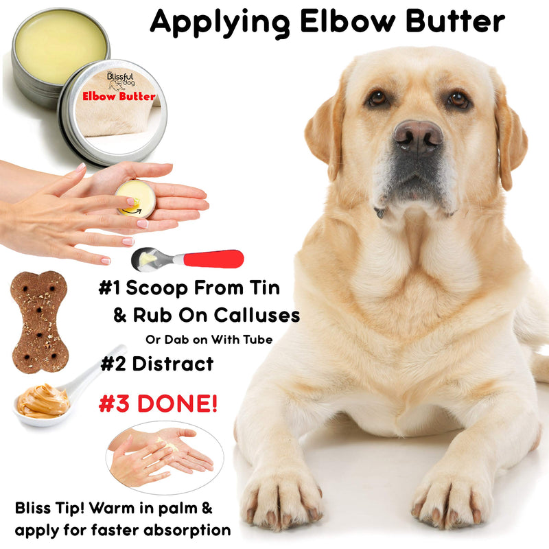 The Blissful Dog Elbow Butter Moisturizes Your Dog's Elbow Calluses - Dog Balm 0.15 Ounce - PawsPlanet Australia