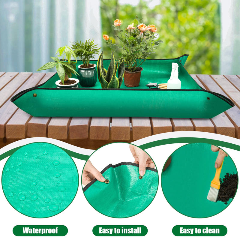 2PCS Repotting Mat, Excellence Indoor Waterproof Plant Transplanting Mat, Professional Gardening Mat Supplies