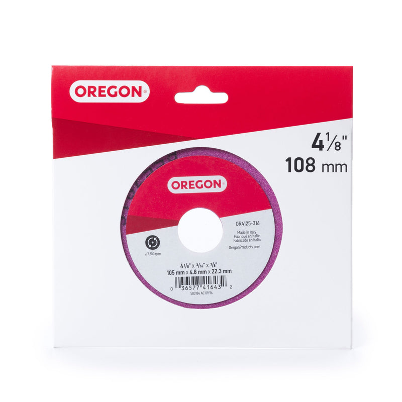 Oregon OR4125-316A Grinding Wheel, 4 1/8" x 3/16" 4-1/8" x 3/16"