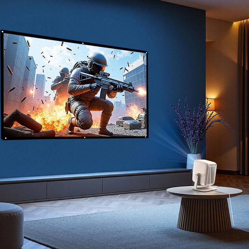 Video Projector, Videos Projector Display, Projector Compatible with TV Stick, Home Theater & Outdoor Projection Use，Easy to Carry