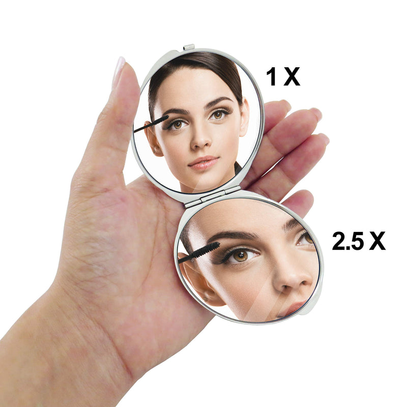 MADDesign Mother of Pearl Compact Makeup Travel Mirror (Marble Gold) Marble Gold