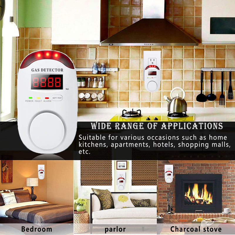 Natural Gas Detector Plug-in Propane Gas Detector for Home & RV Gas Leak Detector for LNG, LPG, Methane. 1