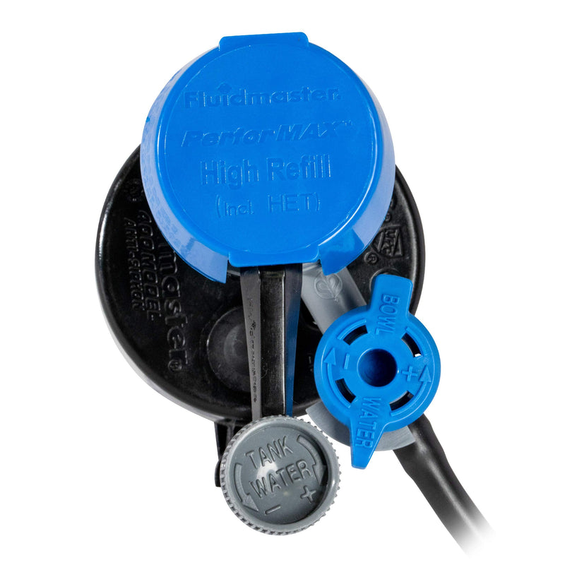 Fluidmaster 400H-5003 Performax Universal Toilet Fill Valve with Tank and Bowl Water Control 2-Pack, Blue 2- Pack