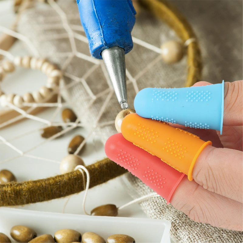 Mr. Pen- Hot Glue Gun Finger Protectors, 24 pcs, Silicone Thimble Finger Guard for Hot Glue Multi-color