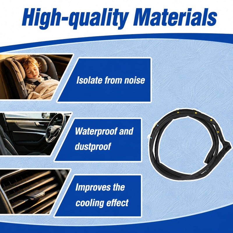 72310-T2A-A01 Front Right Passenger Side Door Weather Stripping Seal Fit for 2013 2014 2015 2016 2017 Honda Accord 2.4L 3.5L Door Weatherstrip Replaces 72310-T2A-A01 72310-T2F-A01