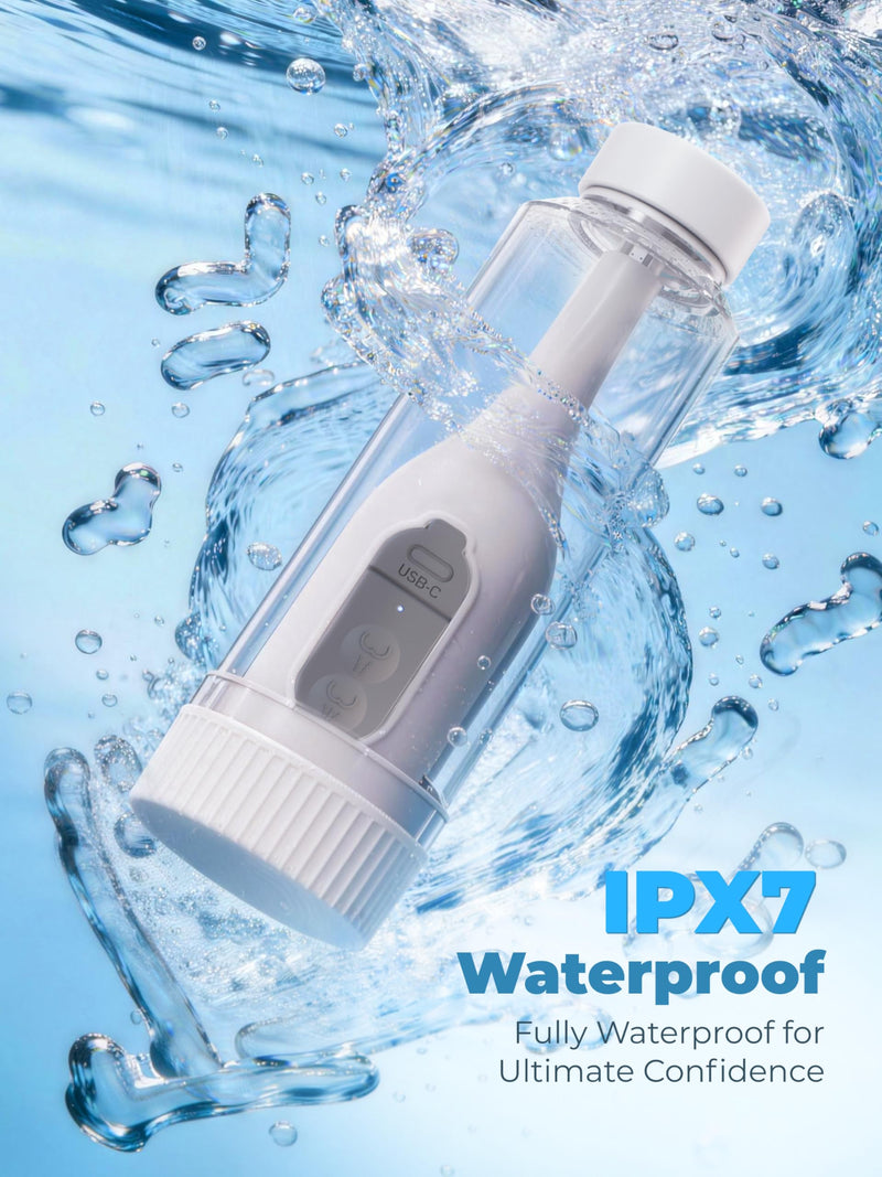 Portable Bidet for Travel, Rechargeable Electric Travel Bidet with Dual Spray Modes, 360°Adjustable Nozzle, High Pressure Cleaning, USB-C Charging, IPX7 Waterproof for Camping Postpartum Hygiene White