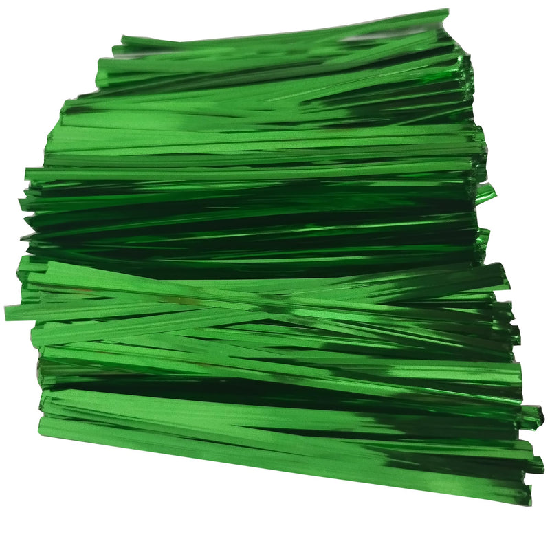 Twist Ties for Bags Bread Bag Tie Garden 4 inches 1600 Pcs Candy Coffee Bags Flower Ties (1600, Green)