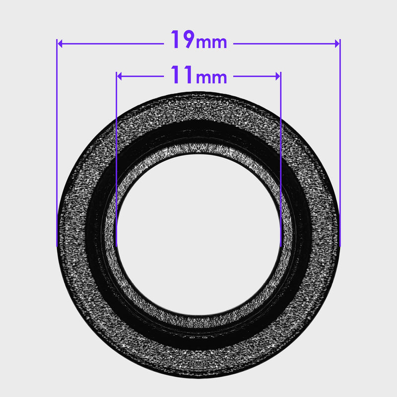 14mm CCW to 14mm CCW Aluminum Connector Tube Set (5-Pack) | CNC Machined 6061-T6 | 0.8″ / 1.6″ / 2.4″ / 3.9″ / 6.3″ Stackable Extension Tubes | M14x1 Left-Hand Thread | Outer Diameter 0.75” (19mm)