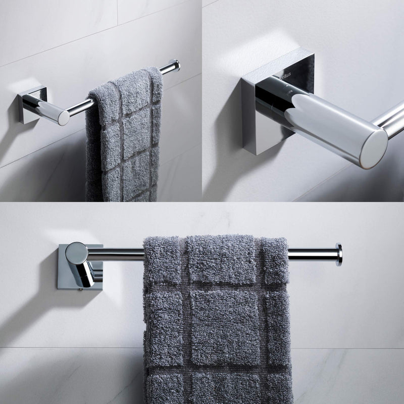 KRAUS Ventus Bathroom Towel Bar, Chrome Finish, KEA-17725CH