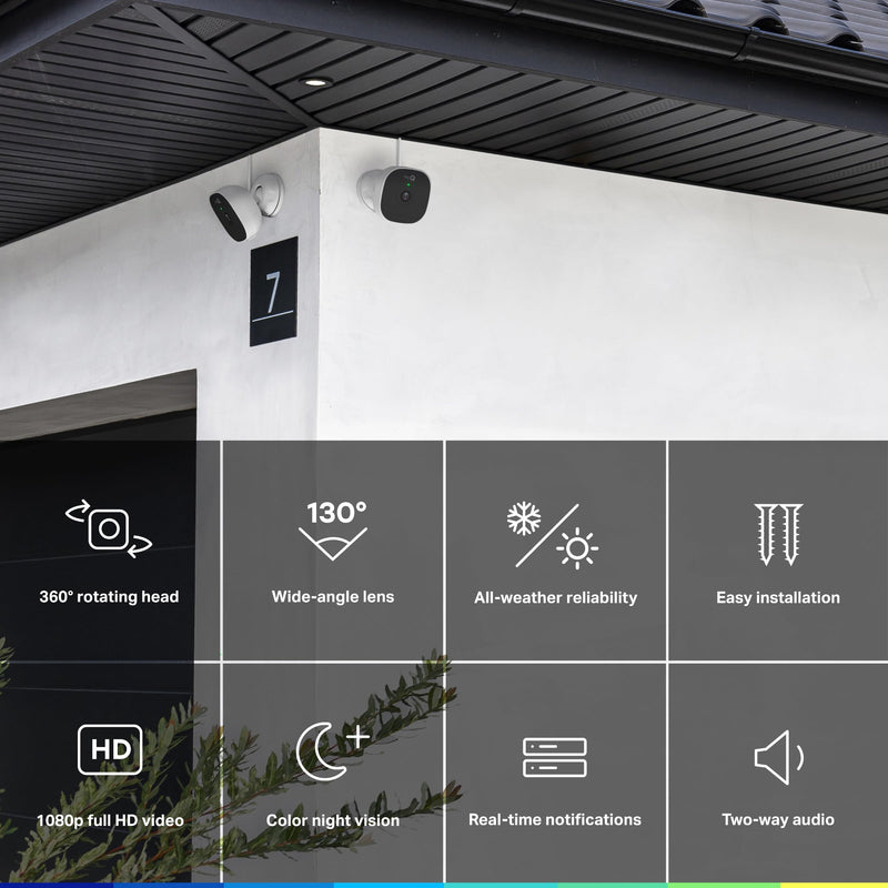 Chamberlain myQ Smart Outdoor Wired Camera Smart Outdoor Camera 1pk