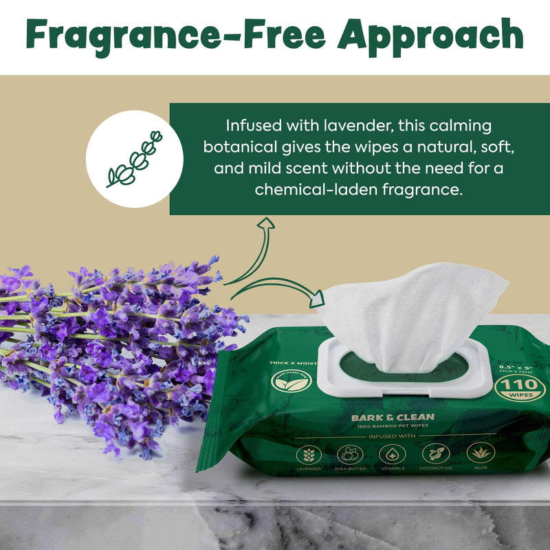 Dog Wipes for Cleaning and Deodorizing - 50 8.5" x 9" Bamboo Pet Wipes - Compostable, Hypoallergenic Puppy Wipes - Dog Wipes for Paws, Butt, and Body 50 Wipes (1 Pack of 50) - PawsPlanet Australia