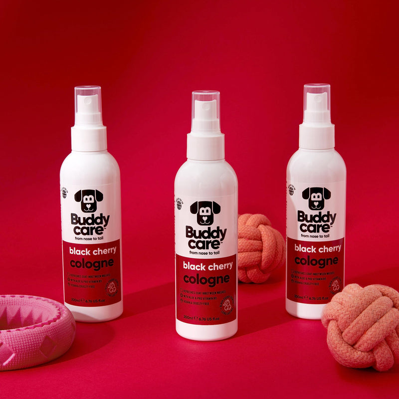 Dog Cologne - Black Cherry - 200ml - Fruity and Bold Scented Dog Cologne - Refreshes Between Dog Washes - PawsPlanet Australia