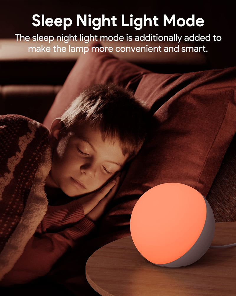 Hifree Smart Table Lamp, Dimmable Desk Lamp with App/Voice Control, LED RGB Color Changing Touch Lamp, Night Light for Bedroom Compatible with Alexa Touch + APP + Voice Control