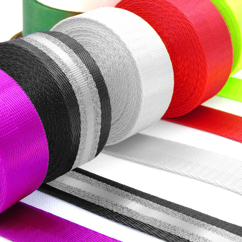 10 Yards Nylon Webbing 1.5 Inch 2 Inch Nylon Strap Webbing Straps Backpack Straps Nylon Belt for Indoor or Outdoor Gear, DIY Crafting, Handles, Luggage, Slings Black-10 Yards