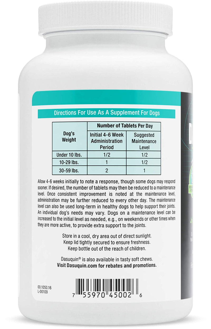 Nutramax Dasuquin Joint Health Supplement for Small to Medium Dogs - With Glucosamine, Chondroitin, ASU, Boswellia Serrata Extract, Green Tea Extract, 150 Chewable Tablets - PawsPlanet Australia