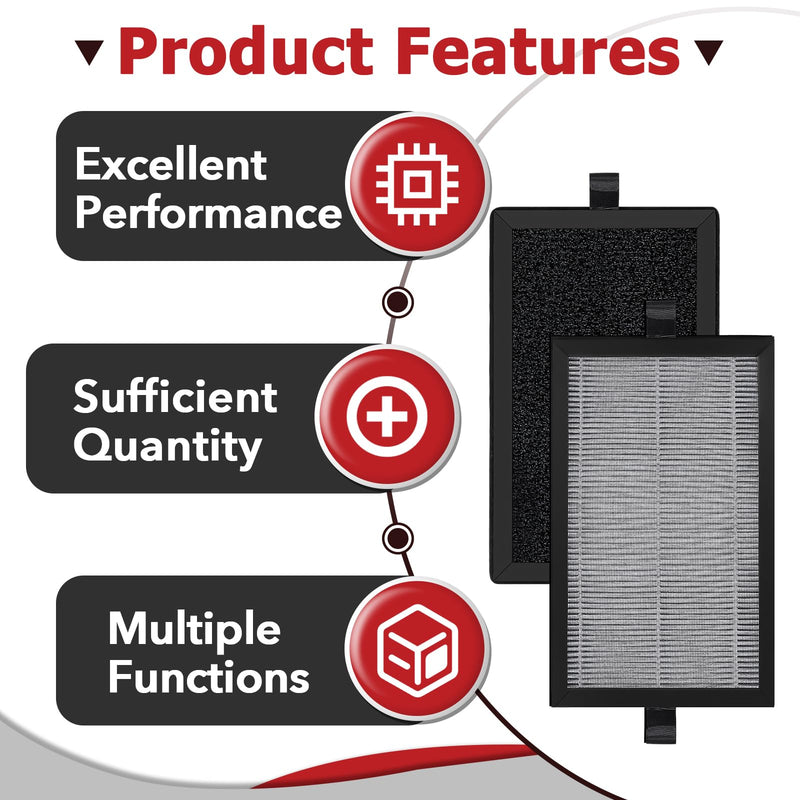 8 Pcs Air Filter Set Compatible with Airversa AP2 and Priestley PM1240B