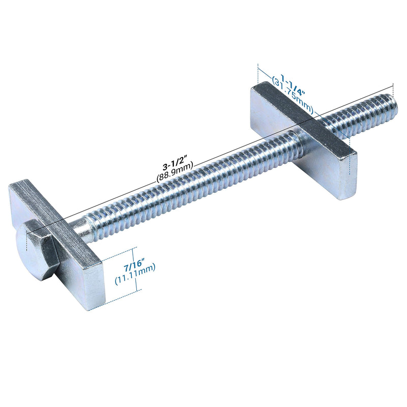 Rok Hardware #1/4-20 x 3-1/2" Miter Draw Bolt Countertop Flip Connector Short DRAW312BOLT (10 Pack) 10