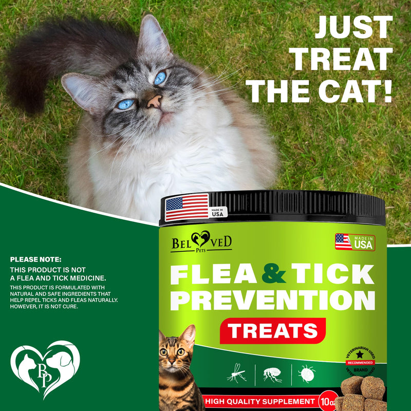 Flea and Tick Prevention Chewable Pills for Cats - Revolution Oral Flea Treatment for Pets - Pest Control & Natural Defense - Chewables Small Tablets Made in USA (Salmon Fish (for Cats)) - PawsPlanet Australia