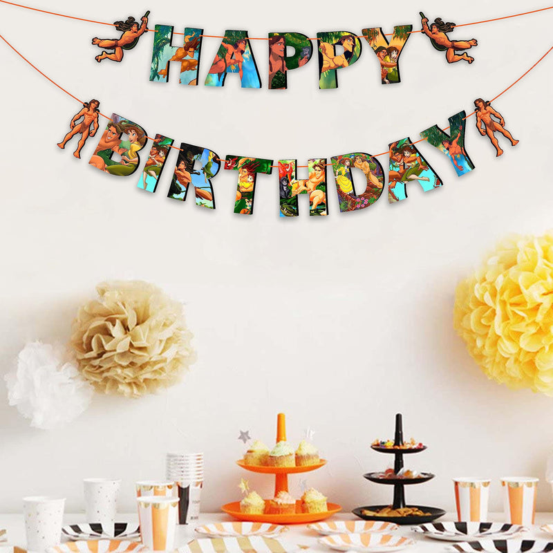 Seyal® Tarzn Happy Birthday Banner Seyal Tarzn Happy Birthday Banner