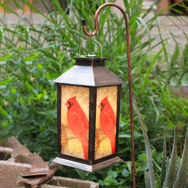Solar Lanterns, Outdoor Hanging Lanterns Waterproof LED Solar Cardinal Lights Tabletop Lamp for Outdoor Patio Garden as Gifts for Mom Grandma Women Art Deco1