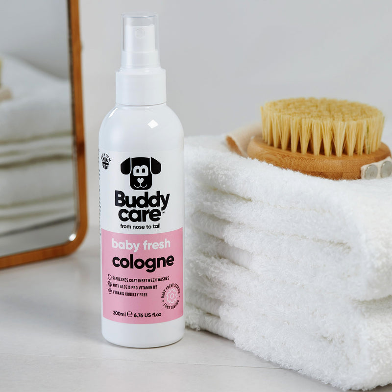 Dog Cologne - Baby Fresh - 200ml - Delicate and Powdery Scented Dog Cologne - Refreshes Between Dog Washes - PawsPlanet Australia