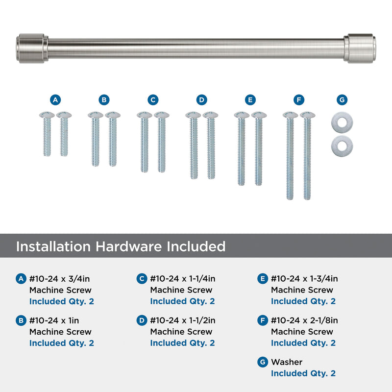 Amerock 12" Faircrest Satin Nickel Appliance Pull 12 Inch (305 mm) Center-to-Center