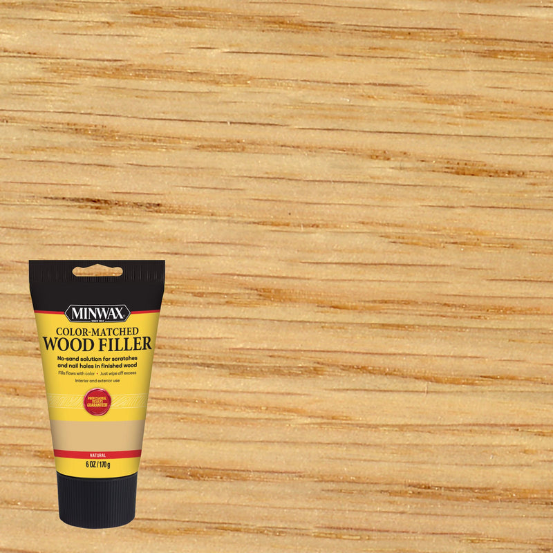 Minwax 448520000 Color-Matched Filler Wood Putty, Natural 6 oz