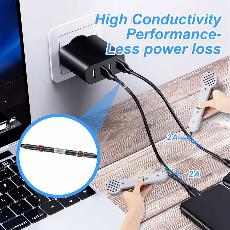 Kuject 300PCS Blue Solder Seal Wire Connectors, Waterproof Self Solder Heat Shrink Butt Connector Solder Sleeve Electrical Butt Splice for Automotive Marine Boat Trailer Truck 16-14 Awg 300