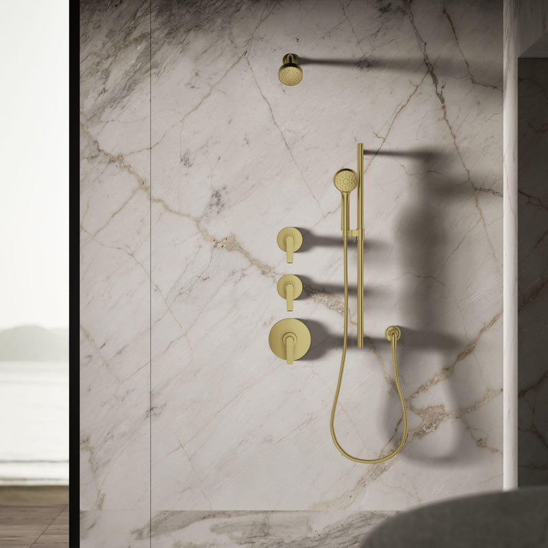 Kohler 72417-Y-2MB Awaken® G90 Single-function showerhead, 2.5 gpm, Vibrant Brushed Moderne Brass