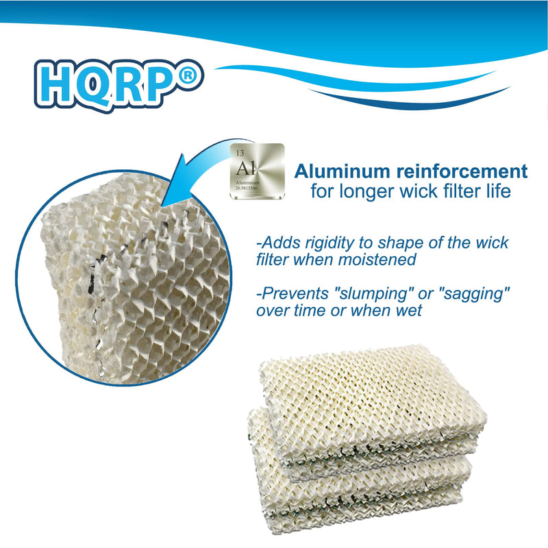 HQRP 4 pcs Wick Filters for Kenmore 14911 32-14911 Emerson Essick Air HDC12 HDC-12 Replacement, fits 15414, 15420, 14452, 14453, 14454, 14415, 14417, 15517, 03215420000 Humidifiers