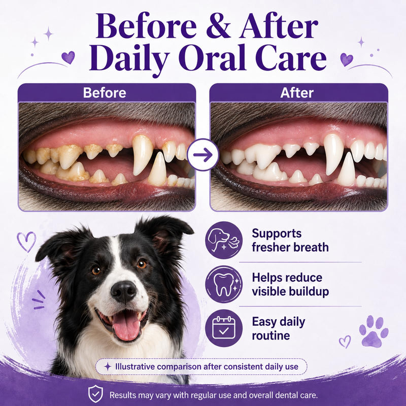 Skavix Pet Oral Spray, Pet Breath Freshener Spray Oral Care Cleaner, Fresh Breath & Easy Pet Oral Care for Dogs & Cats
