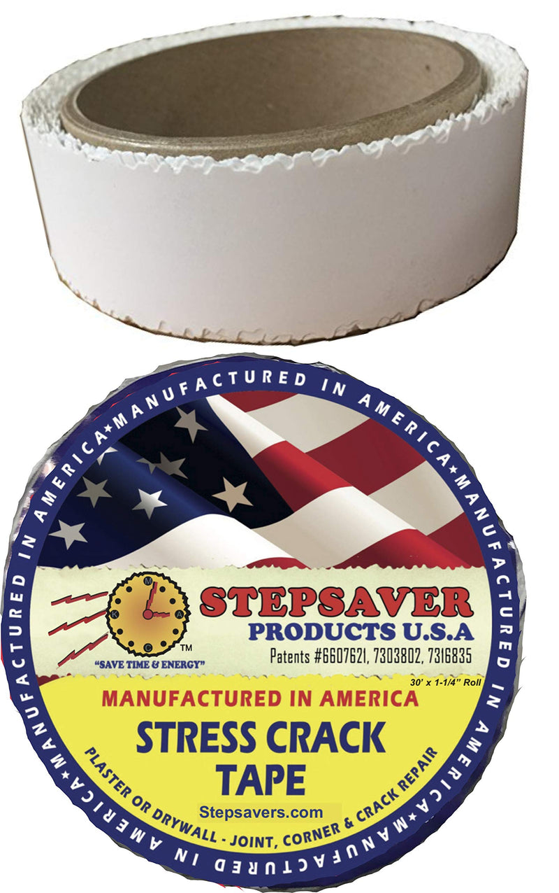 Stepsaver Products Self Adhesive Stress Crack Tape (1.25'' x 30' Smooth Roll) Item 7030 30' x 1.25" Smooth